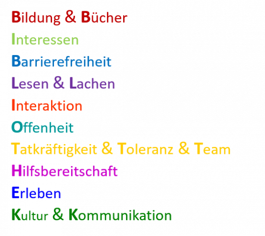 Wörter bunt